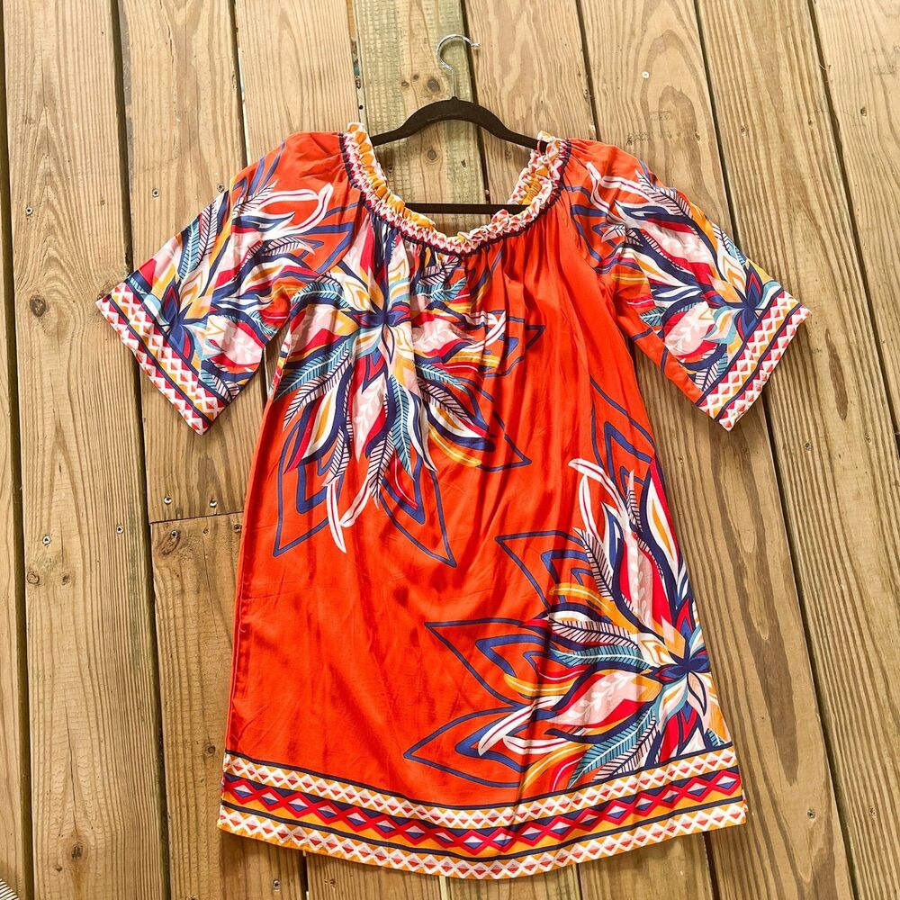 NWOT Freemarket by Flying Tomato Tropical Floral 3/4 Sleeve Dress - Women's L